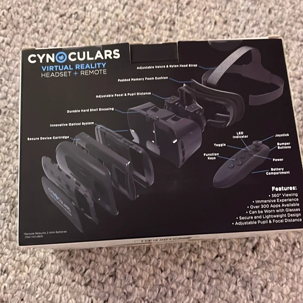 Cynoculars Virtual Reality Headset + Remote